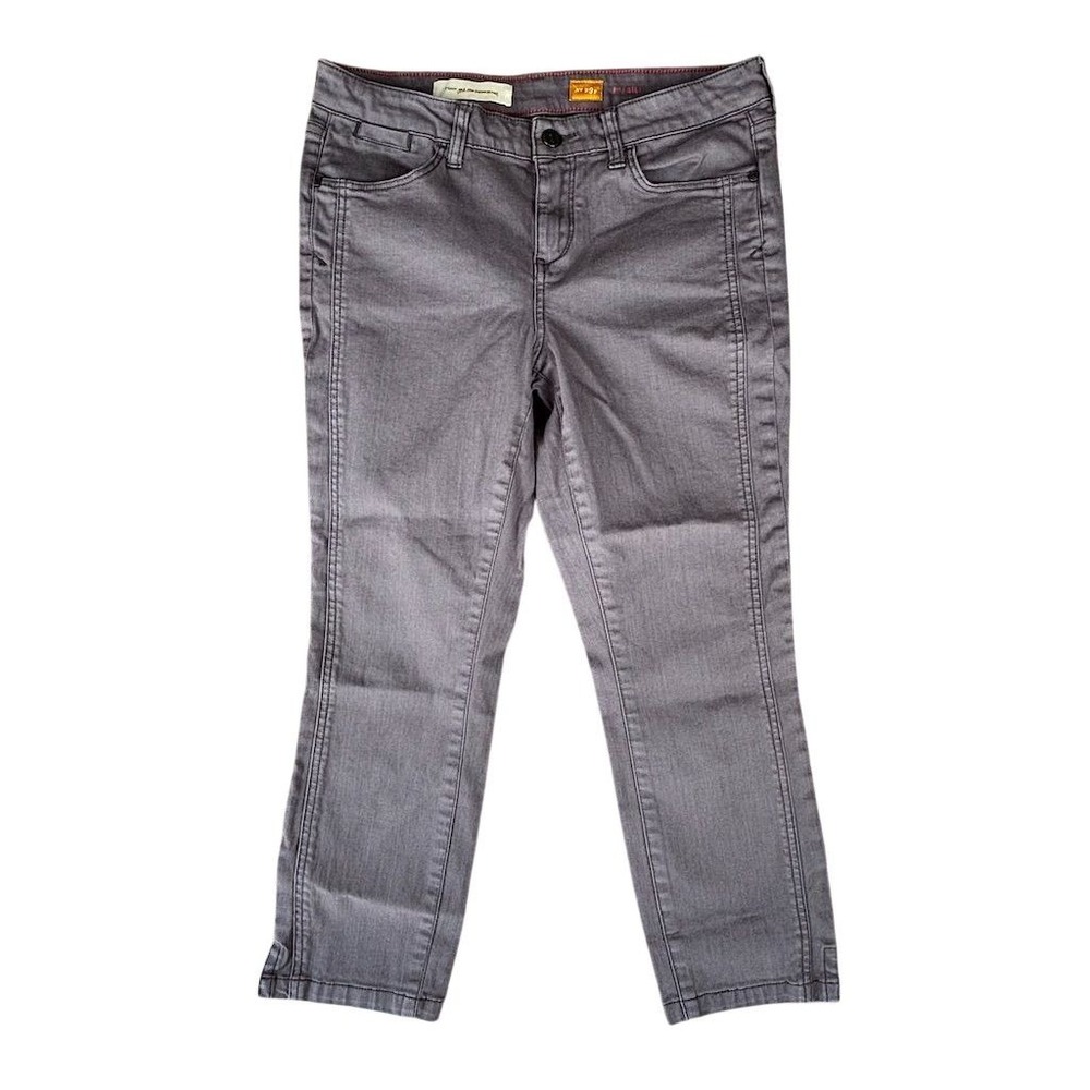 Pilcro Women's Gray Cropped Jeans Size 29 High Rise Petites